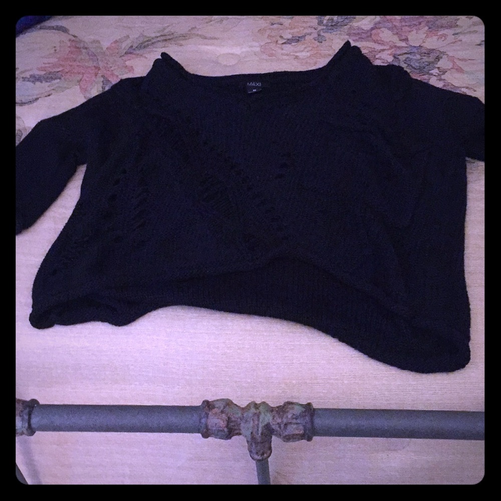 Black big sweater Beautiful